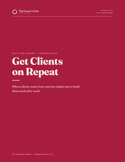 Get Clients on Repeat guide cover